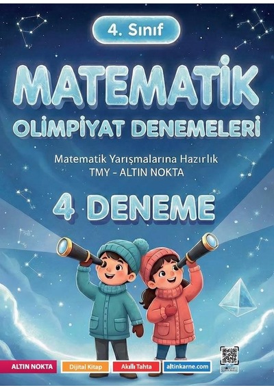 Altın Nokta Yayınları 4. Sınıf Matematik Olimpiyat Denemeleri 4 Deneme