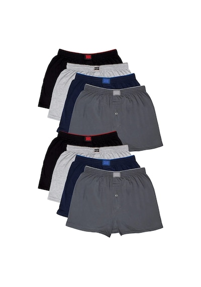 Tutku 8'li Erkek Penye Havlu Bel Boxer Çok Renkli