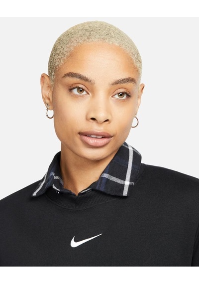 Nike Nıke Dq5751-010 Phoenix Fleece Sıfır Yaka Kadın Siyah Sweat