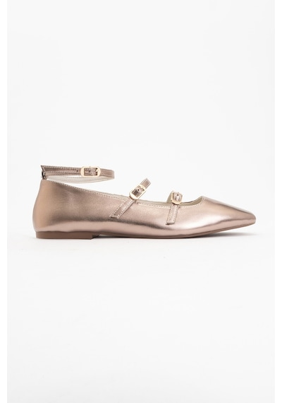 Luvishoes Luvi Shoes Glımmer Platin Hakiki Deri Bilekten Bağlamalı Küt Burun Kadın Babet Ayakkabı Platın Luvishoes Luvi Shoes Glımmer Platin Hakiki Deri Bilekten Bağlamalı Küt Burun Kadın Babet Ayakkabı Platın