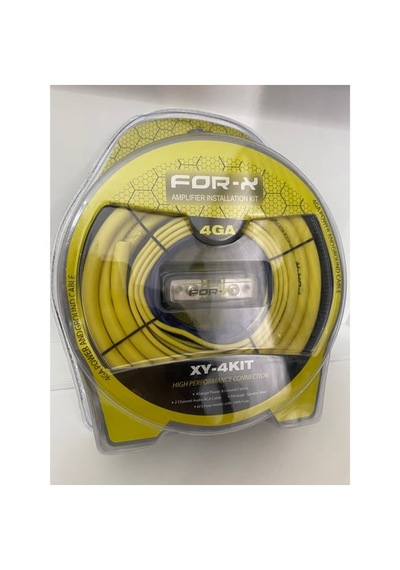For-x Xy-4kıt 4ga Kablo Seti Oto Amfi Uyumu Set Kablosu Komple Se