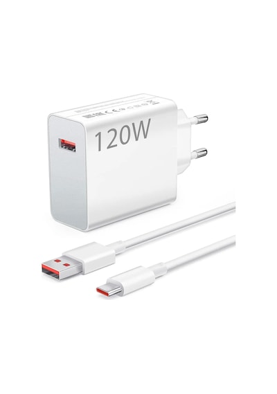 Xiaomi Mi İle Uyumlu 120w Turbo Hızlı Şarj Aleti Kablo Dahil Yarım Saatte Doldurur