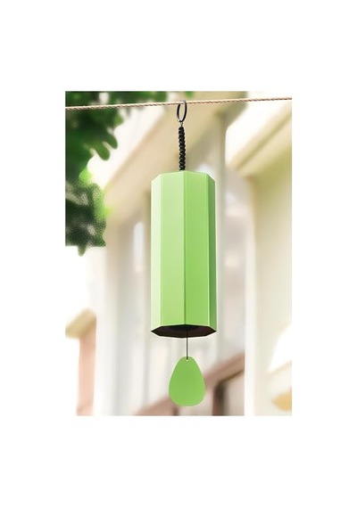 Aluminium Chord Wind Bell Green Color