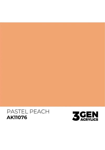Ak Interactive 11076, 17 Ml. 3gen Pastel Peach Maket Boyası Standart