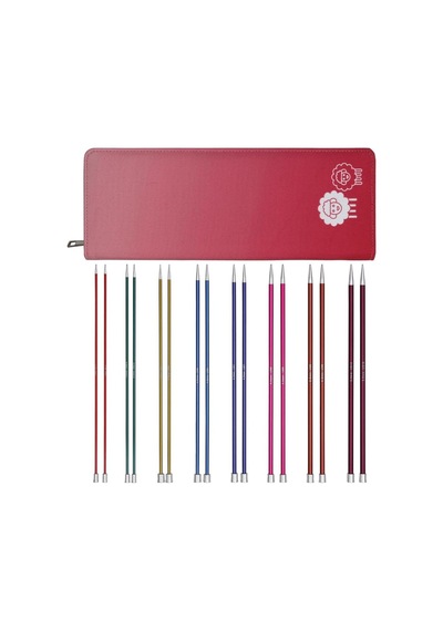 Tek Uçlu Örgü İğnesi Seti Zing 40 Cm 2,50 6,00 Mm