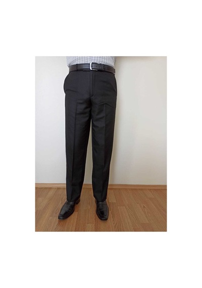 Baw Company Klasik Kesim Siyah Kumaş Pantolon