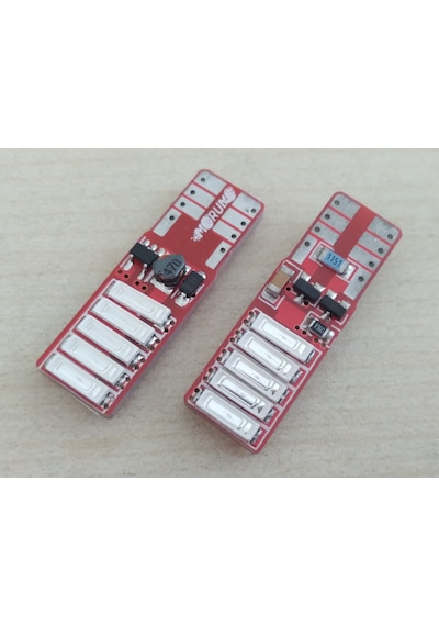 T10 Dipsiz Led Ampul 4adet Canbus Mavi 12v T10 Park, Sinyal, Plaka Ampulu