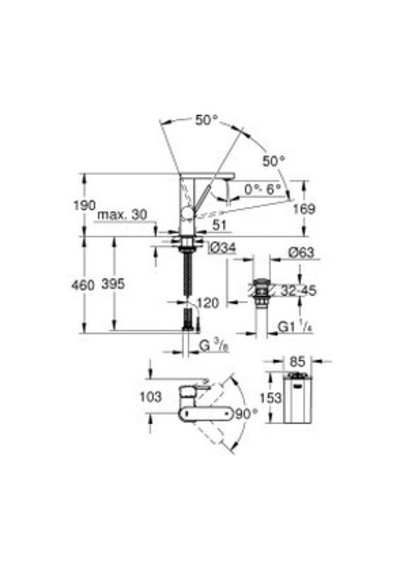 Grohe Plus - 23958003 Krom Kaplama
