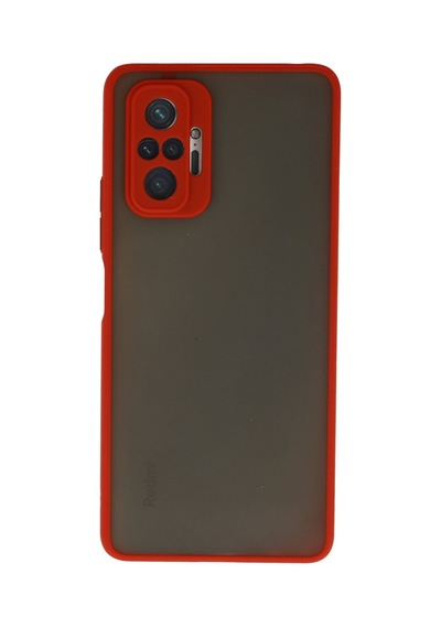 Xiaomi Redmi Note 10 Pro Uyumlu Kılıf Montreal Silikon Kapak - Kırmızı