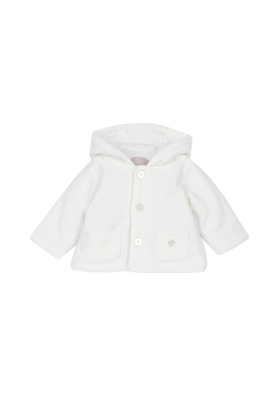 Chicco Kapüşonlu Peluş Hırka 09100296000000 000030 Beyaz