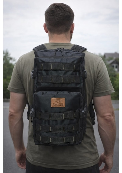 Wander Trend Bag Taktikal Dağcı Sırt Çantası Siyah
