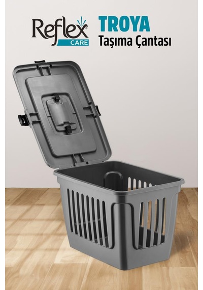 Reflex Care Troya Kedi Ve Köpek Taşıma Çantası Gri 49,5 X 33,5 X 33 Cm Reflex Care Troya Kedi Ve Köpek Taşıma Çantası Gri 49,5 X 33,5 X 33 Cm