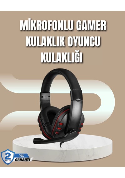 Mikrofonlu Oyun Kulaklığı Işıklı, Uzun Süre Konforlu Kullanım