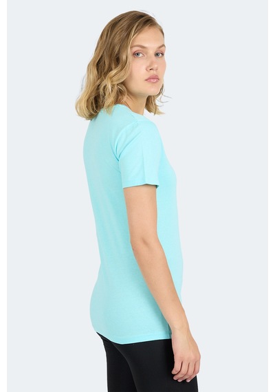 Slazenger Kornelı I Kadın Slim Fit Açık Yeşil Tişört Açık Yeşil