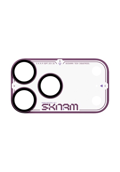 İphone 18 Pro Uyumlu Skinarma Atlas Serisi Ionix Kamera Lens Koruyucu Bordo