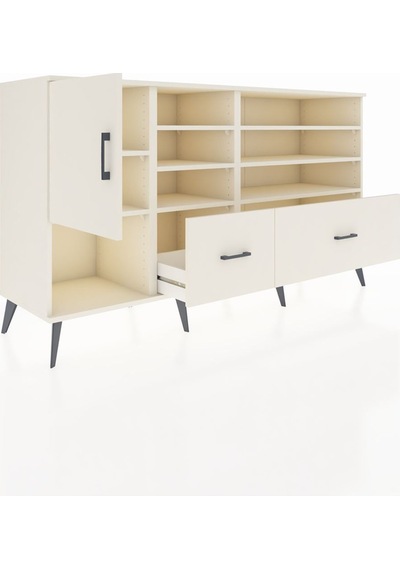 Kronos Konsol 8 Raflı 2 Çekmeceli Tek Kapaklı 176x59x99 Aytaşı-a Aytaşı-aytaşı