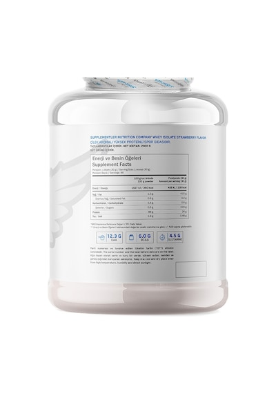 Supplementler Whey Isolate 2000 Gr Çilek