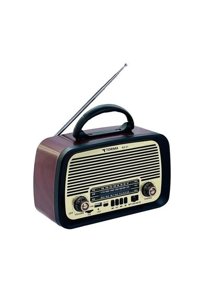 Özel Üretim Nostalji Hatıra Bluetooth Hoparlör Nostlajik Radyo Speaker Ns01 Kahverengi
