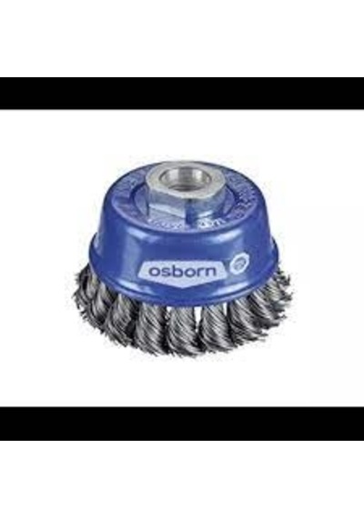 Osborn Taifun Çanak Tel Fırça 65mm Burgulu Alman Malı