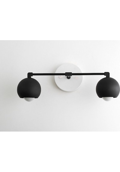RİOLİGHT RETRO,RUSTİK,MODERN 2XE27 DUYLU GLOP METAL AYNA ÜSTÜ DUV Diğer