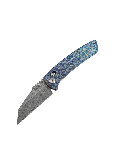 Kansept Main Street Yıldırım Çarpması Kaplamalı Titanyum Sap Damascus Çelik Çakı K1015v6 Kum