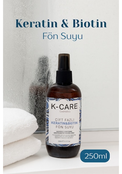 K K-care Cosmetics Keratin&Biotin Isı Koruyucu Spreyi 250 ML
