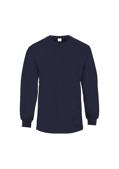 Kant 2 İplik Bisiklet Yaka Sweatshirt Siyah Çok Renkli