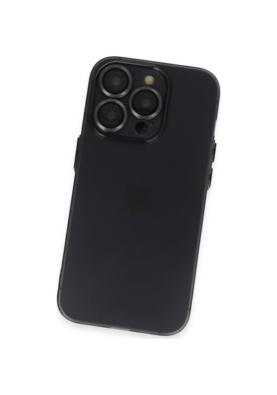 Apple iPhone Uyumlu  13 Pro Kılıf Luko Lens Silikon -  Siyah