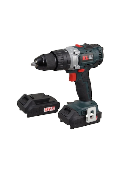 Klpro KLDM1820B 18V 2.0 Ah Li-ion Çift Akülü Kömürsüz Darbeli Matkap Vidalama