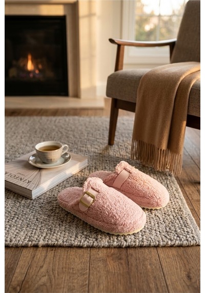 Relaxa Kadın Antik Tokalı Peluş Ev Terliği, Yumuşak Kürklü,yumuşak Tabanlı, Sıcak Kışlık Terlik Pembe Relaxa Kadın Antik Tokalı Peluş Ev Terliği, Yumuşak Kürklü,yumuşak Tabanlı, Sıcak Kışlık Terlik Pembe