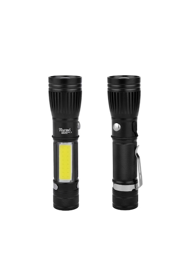 Watton Wt-602 Uzun Menzilli El Feneri Mıknatıslı Siyah