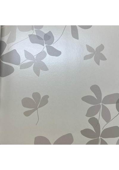 Gri Parlak Çiçek Desenli Duvar Kağıdı 112028 Çok Renkli