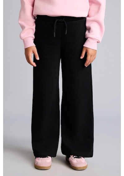 Defacto Beli Bağcıklı Wide Leg Eşofman Altı Kız Çocuk I2264a826aubk81 Siyah-bk81