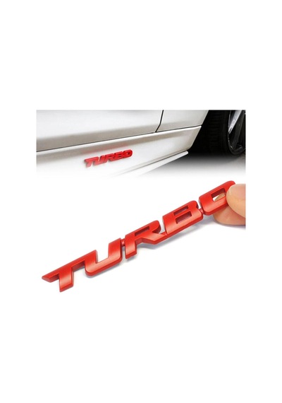 Turbo Kırmızı Çamurluk Yazısı 3m 3d Abs Renault Chamade