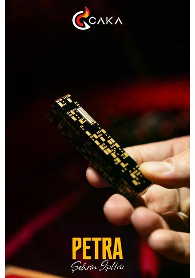 Caka Lighter Petra Black Gold Benzinli Çakmak - Ckl-057