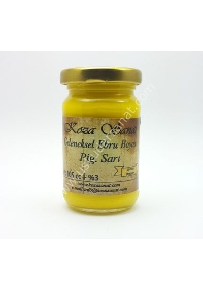 Koza Ezilmiş Ebru Boyası 105cc Pigment Sarı