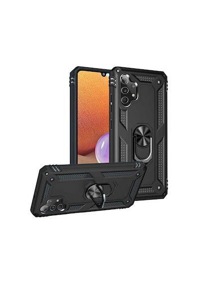 Samsung Galaxy Uyumlu A32 4G Kilif Zirhli Miknatisli Standli Tank Kapak 494057922