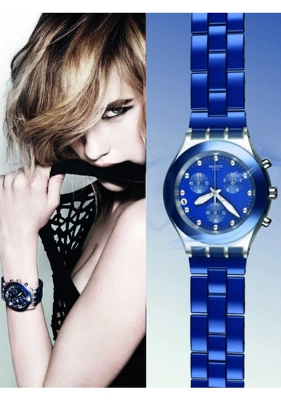 Swatch Full-Blooded Navy Unisex Kol Saati SVCK4055AG