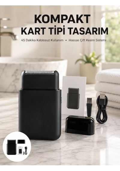 Elektrikli Tıraş Aleti Hassas Kesim Kolay Temizlik Cilt Dostu Yeni Nesil