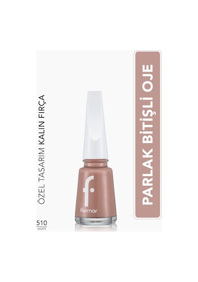 Flormar Nail Enamel Yüksek Pigmentli & Parlak Bitişli Oje Fne-510 Agate