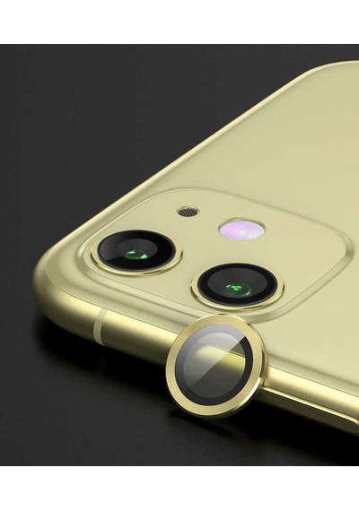 İphone 12 Mini Uyumlu Vrdr Cl-01 Kamera Koruyucu-sarı Sarı