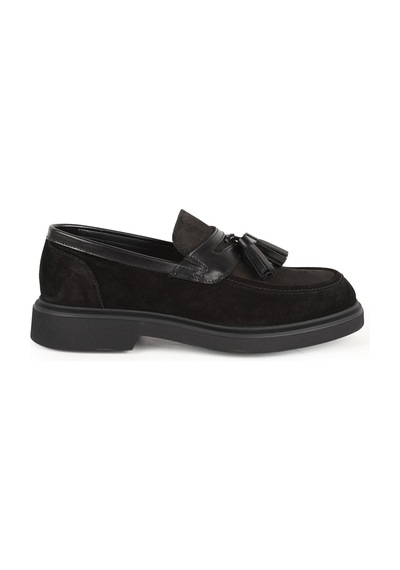 Libero Erkek Loafer Ayakkabı Siyah Hakiki Süet Deri Püsküllü Pratik Slip-on Hafif Kalın Eva Taban L6097 Libero Erkek Loafer Ayakkabı Siyah Hakiki Süet Deri Püsküllü Pratik Slip-on Hafif Kalın Eva Taban L6097