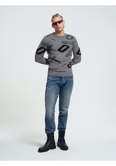 Regular Fit Erkek Kazak Gri