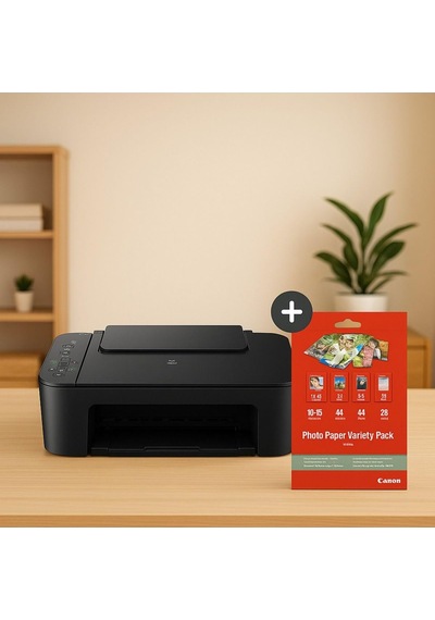Pixma E3640 + Fotoğraf Kağıdı li Çok Renkli