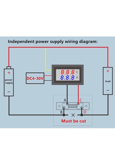 Kırmızı-mavi-10a-dijital Voltmetre Dc 100v 10a Voltmetre Ampermetre Mavi + Kırmızı Led Amp Çif Kablo Bulucu & Test Cihazı 43848933