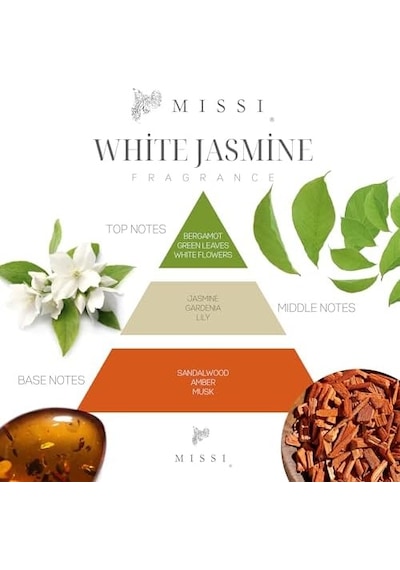 150 Ml Seramik Gül Taşlı Bambu Çubuklu Jasmine Oda Kokusu Diğer