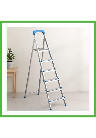 Vaveni 5+1 Basamaklı Metal Merdiven 125 Cm - 120 Kg Kapasiteli Arz