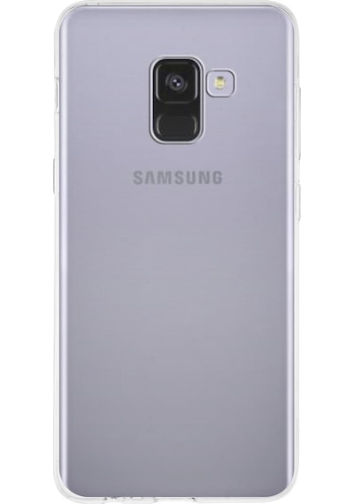 Samsung Galaxy Uyumlu A8 (2018) 1mm Silikon Şeffaf Kılıf