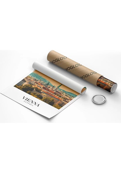 Çerçevesiz Poster Viyana Şehir Manzarası