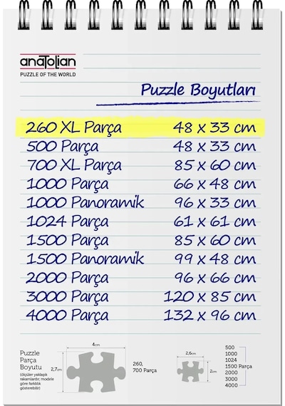Anatolian 260 Parça Xl Puzzle - Tropik Rüya 3353